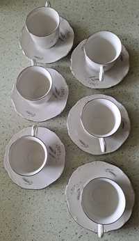 Porcelana zestaw do kawy 12 cz Carlsbad Fine de Boheme Czechoslovakia