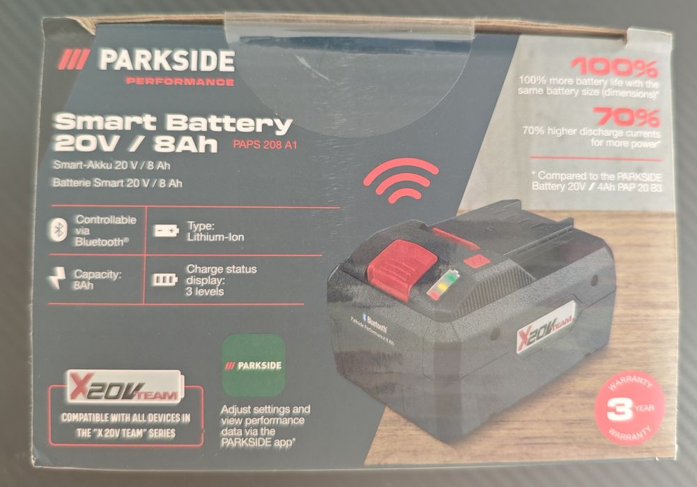 Nowy akumulator Parkside 20V/8Ah PAPS208A1