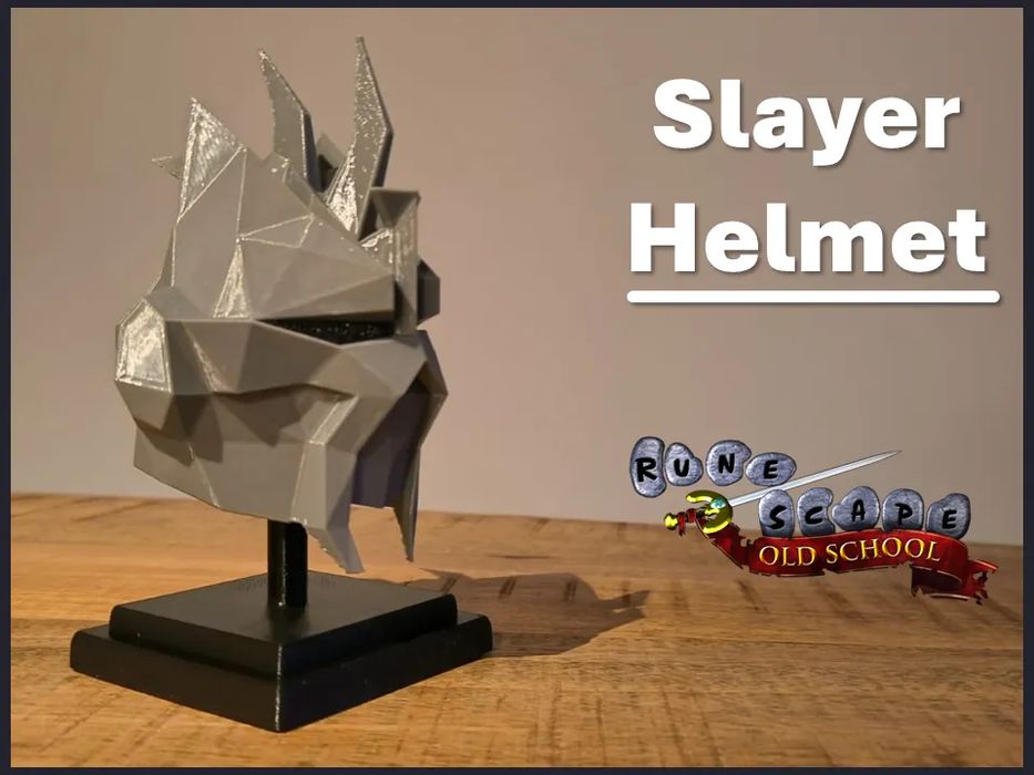 Capacete Slayer Runescape (Peça de Exibição)