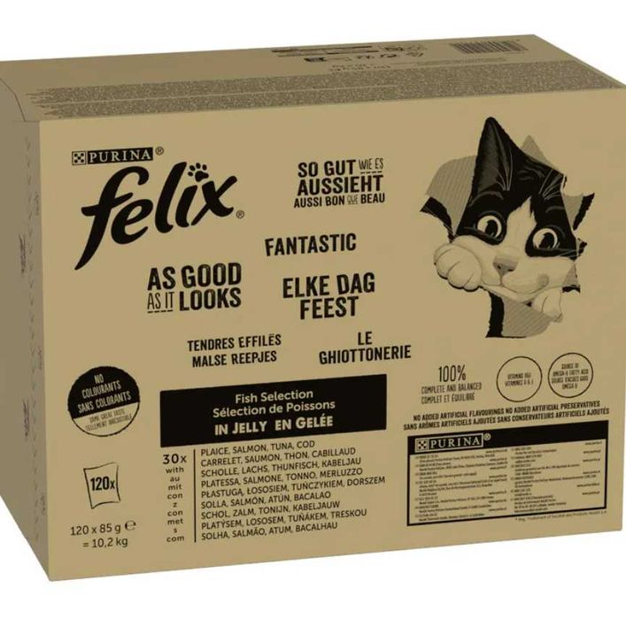 Pakiet Felix Fantastic w galarecie 120 x 85 g