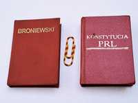 Mini książki" Konstytucja PRL" , "Broniewski" 1978 r