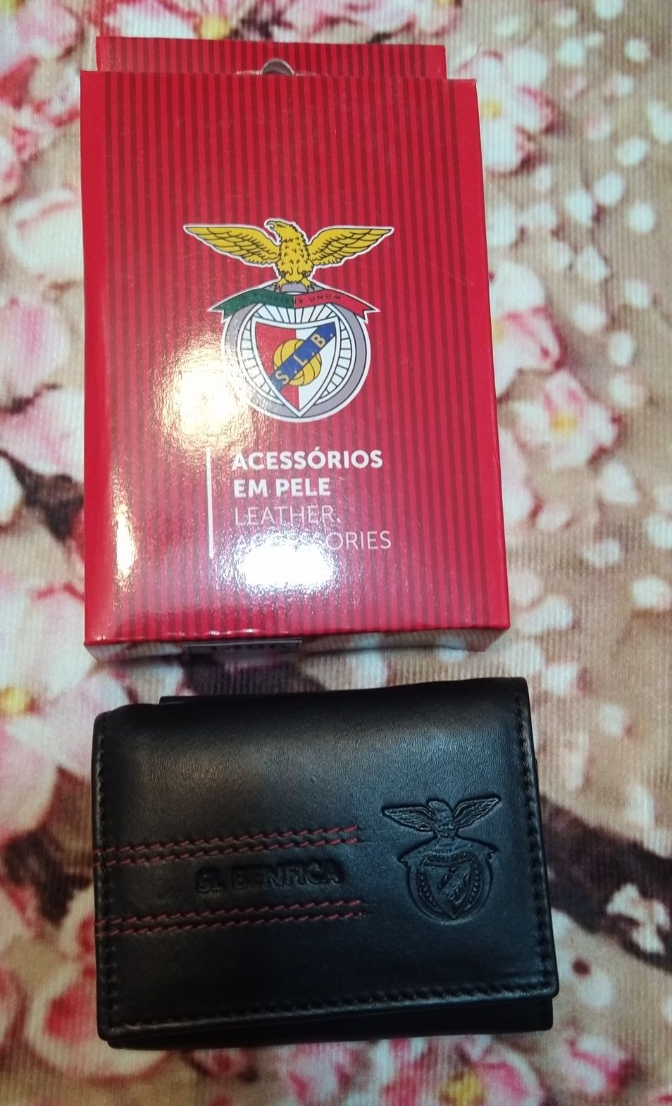 Carteira em pele Benfica oficial