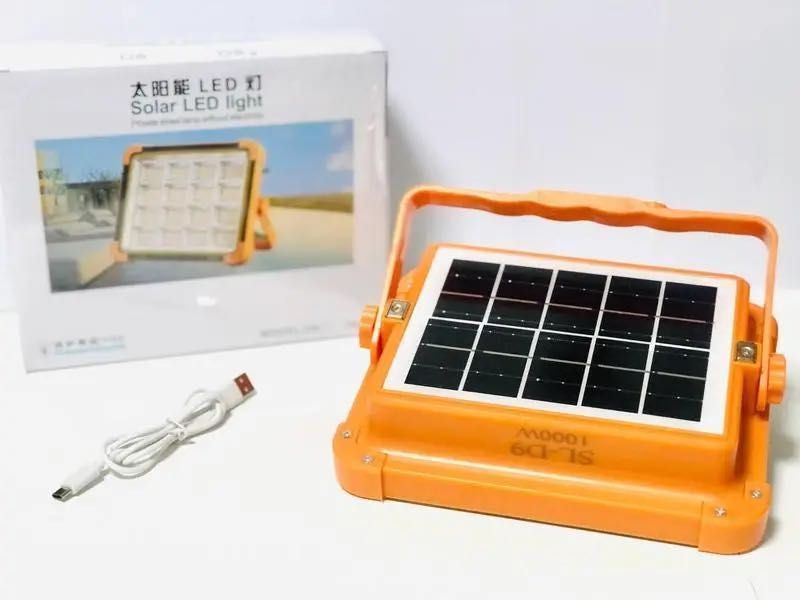 Прожектор павербанк із сонячною батареєю Solar D9 20000mAh