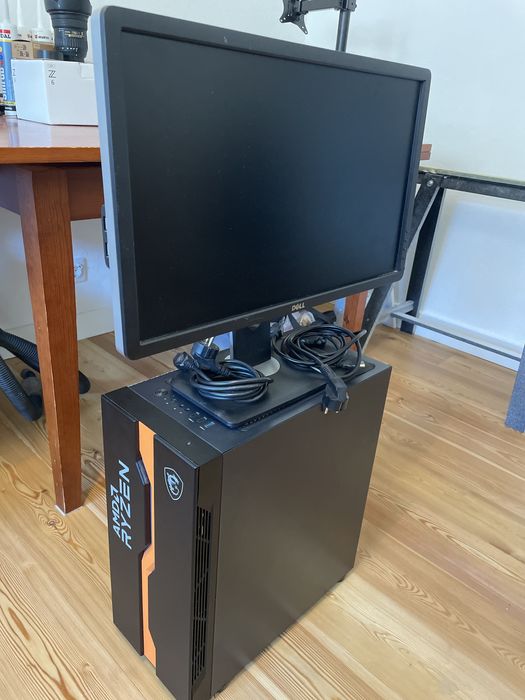 Torre amd ryzen 5 3600 rtx 3050 8gb 80gb ram 512 nvme 512 ssd monitor