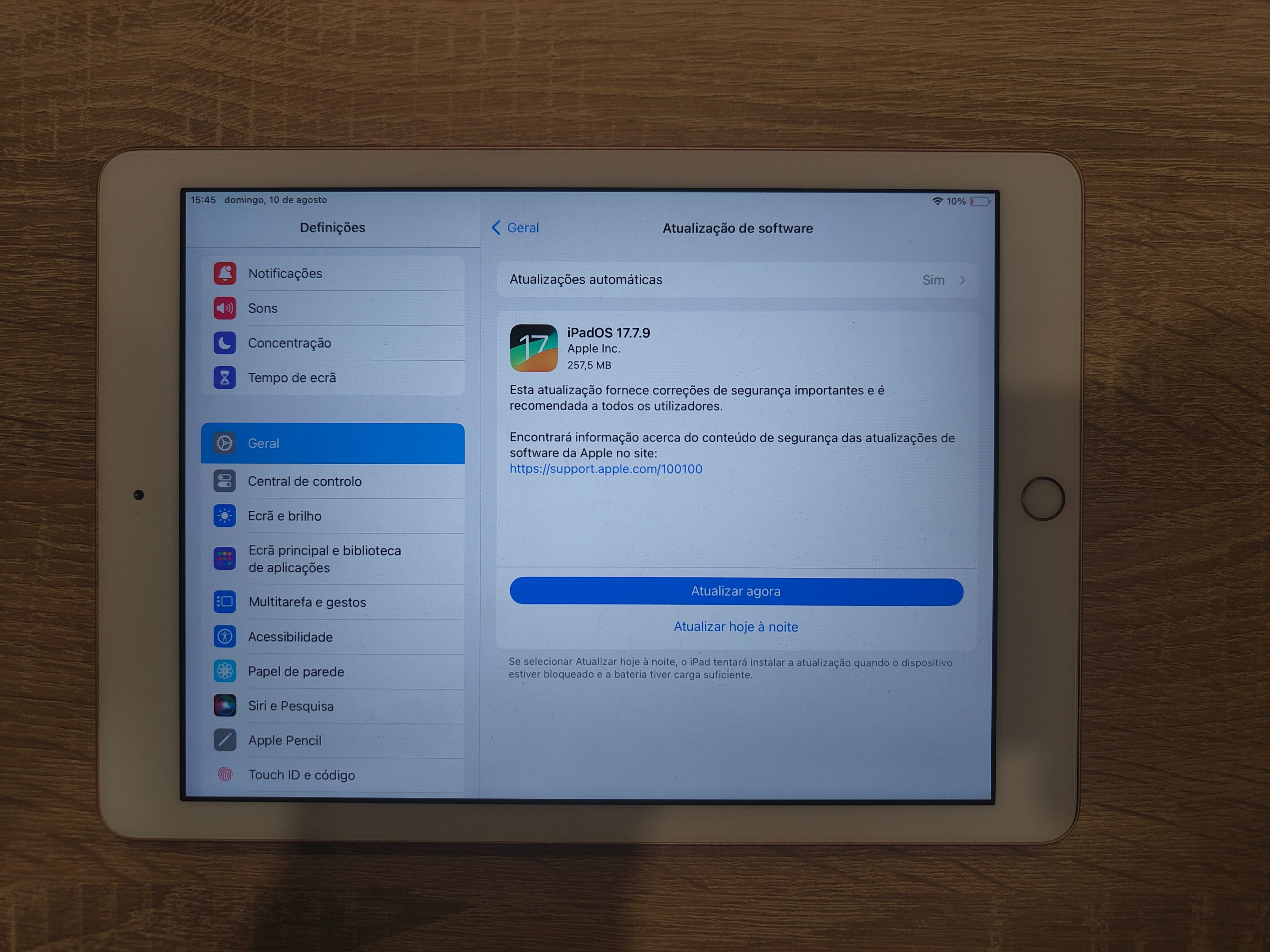 iPad 32GB – Impecável + Carregador Original