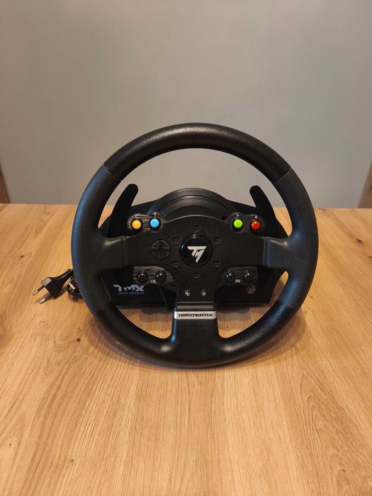 Kierownica ThrustMaster TMX Force Feedback pedały kable uchwyt BDB