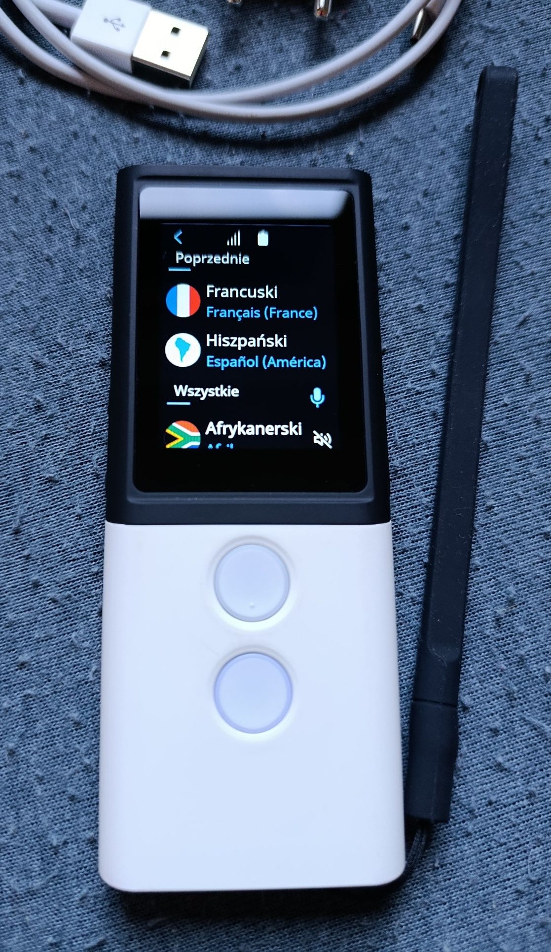 Vasco M3 white translator tłumacz mowy.