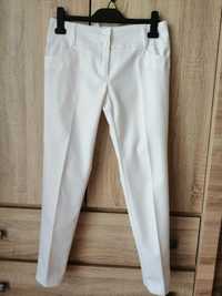 Spodnie białe eleganckie w kant BB r. 36