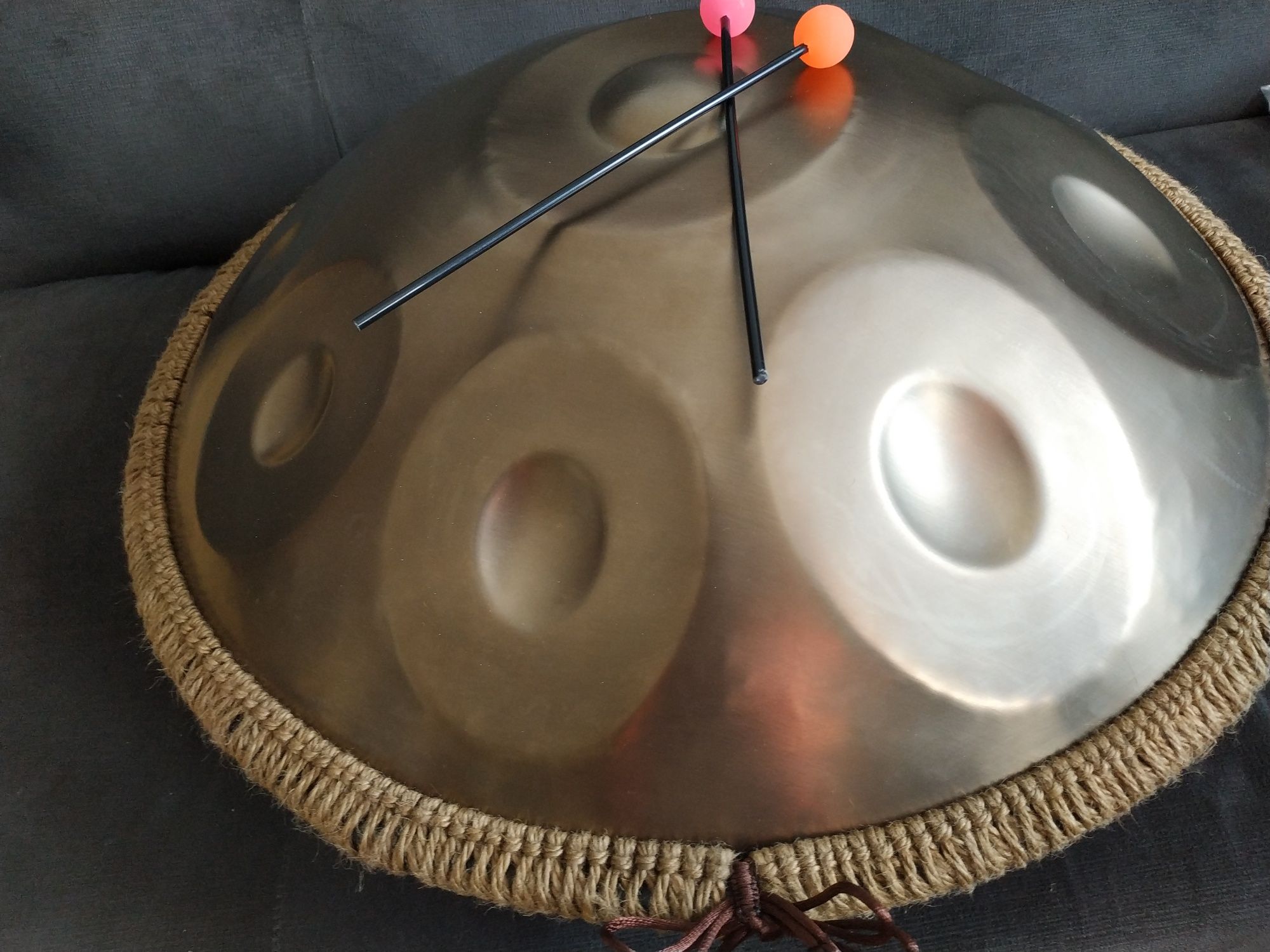 Handpan 10 D kurd 432 + pałki Super instrument