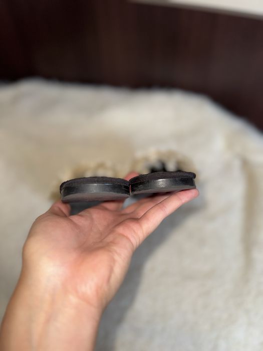 Zara klapki boho frędzle 41 złote blaszki glamour lustrzane