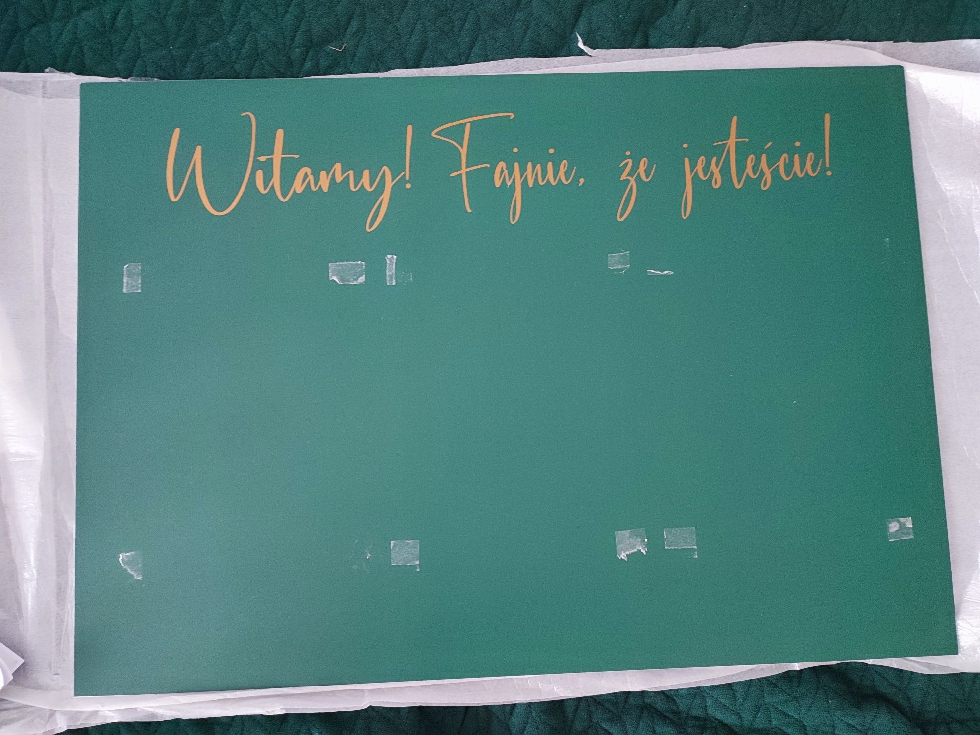 Plan stołów, tablica powitalna na wesele
