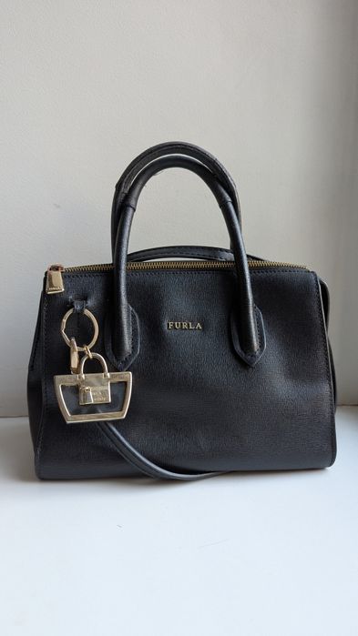 Сумка Furla оригінал шкіра сафьяно + фірмовий брелок