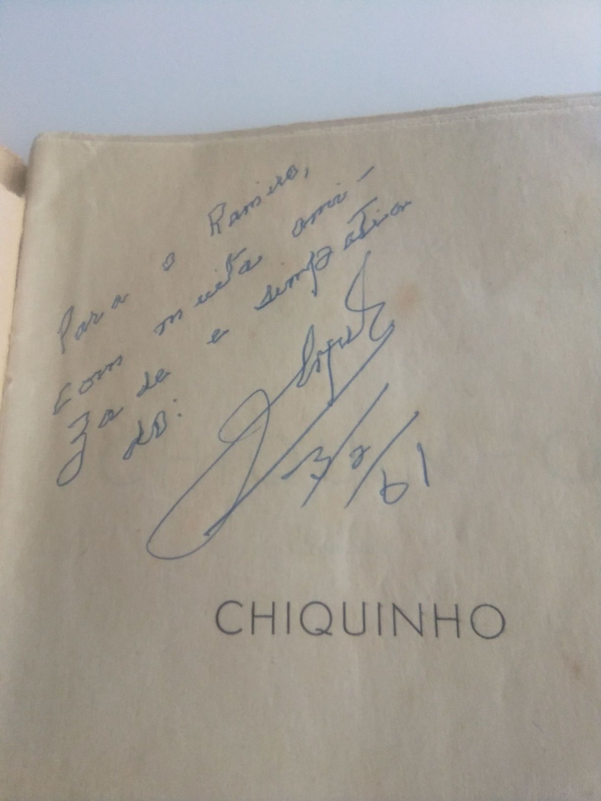 Chiquinho. Romance Baltasar Lopes. 1.º Ed. 1947