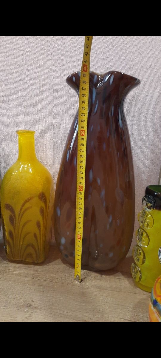 Старинные бутылки и вазы; выдувное стекло; гутне скло; Fratelli Toso;