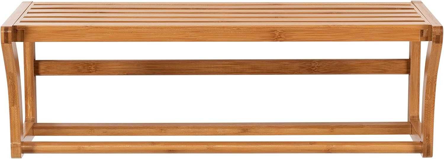 Półka łazienkowa, bambusowa, wisząca 60cm.