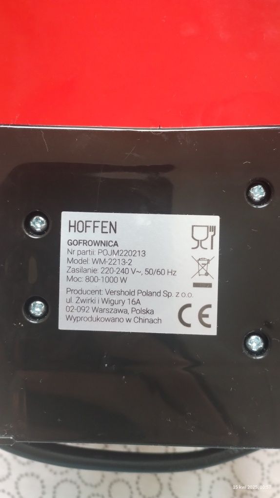 Gofrownica bąbelkowa Hoffen