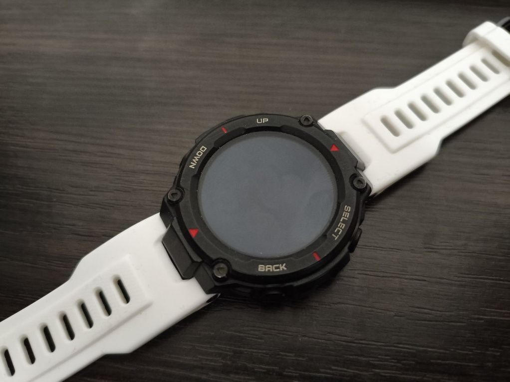 Zegarek smartwatch Xiaomi Amazfit T-REX używany + paski, szkło na lcd