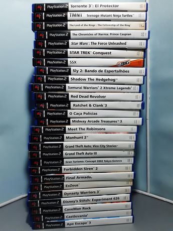 Coleção de jogos para a Sony PlayStation 2 / PS2 (originais)
