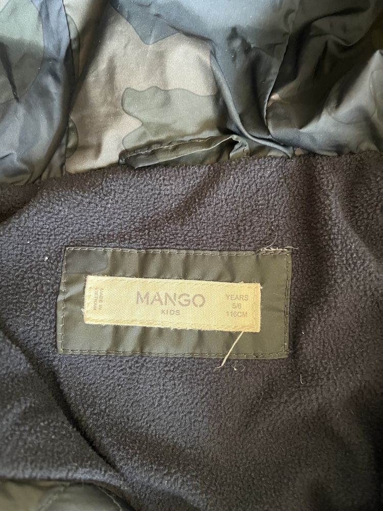 Пуховик куртка зимова mango 5-6 років