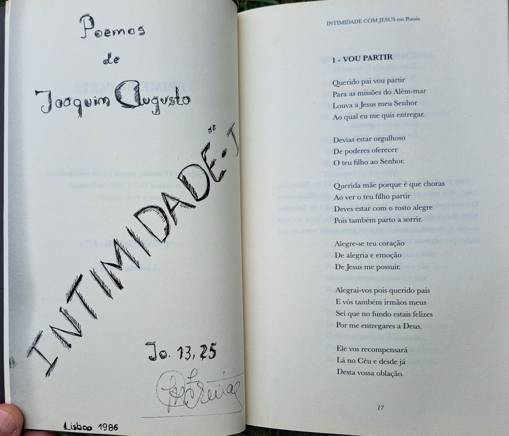 Intimidade com Jesus em Poesia - Frei Mariano