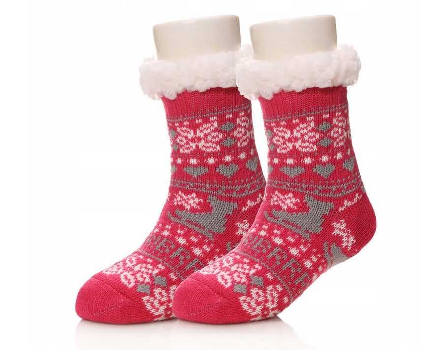 Grube świąteczne skarpetki Quality socks 28-31 dla dzieci
