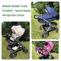 Wózek Stokke Trailz- Gondola + spacerówka wersja lato i zima