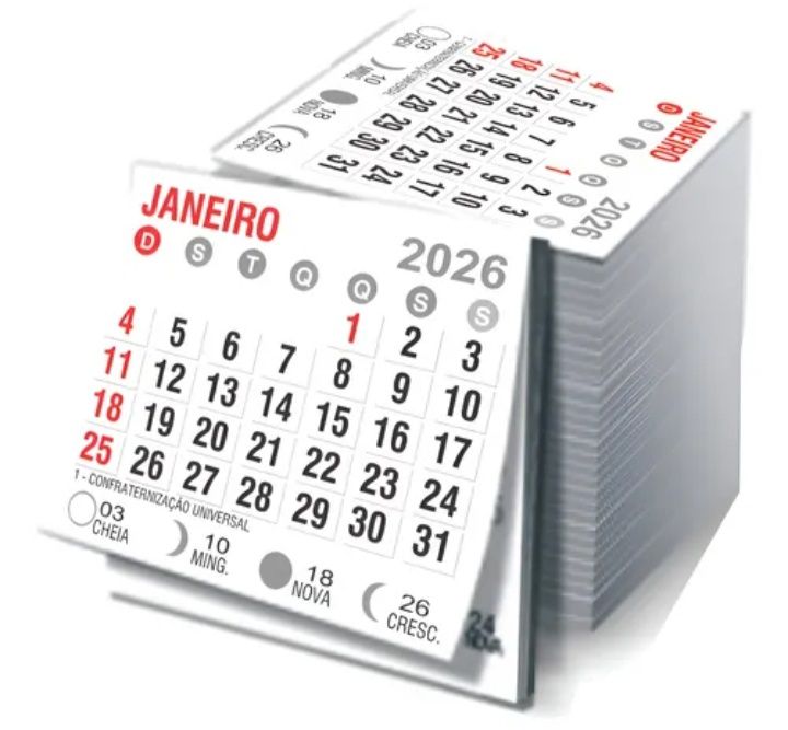 Calendários 2026
