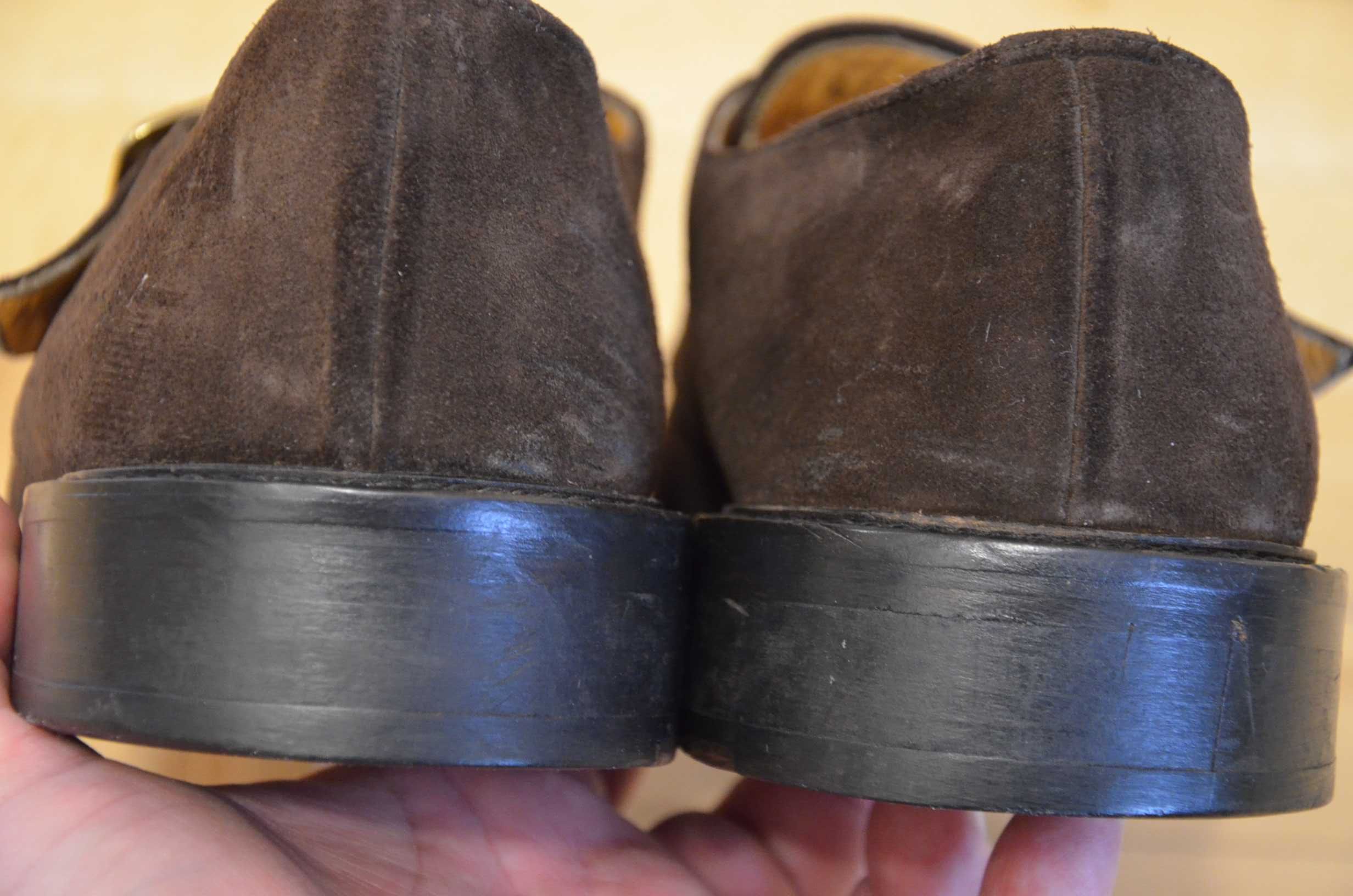 Buty monki John White 44 wkł.29 skóra zamszowa superstan single monk