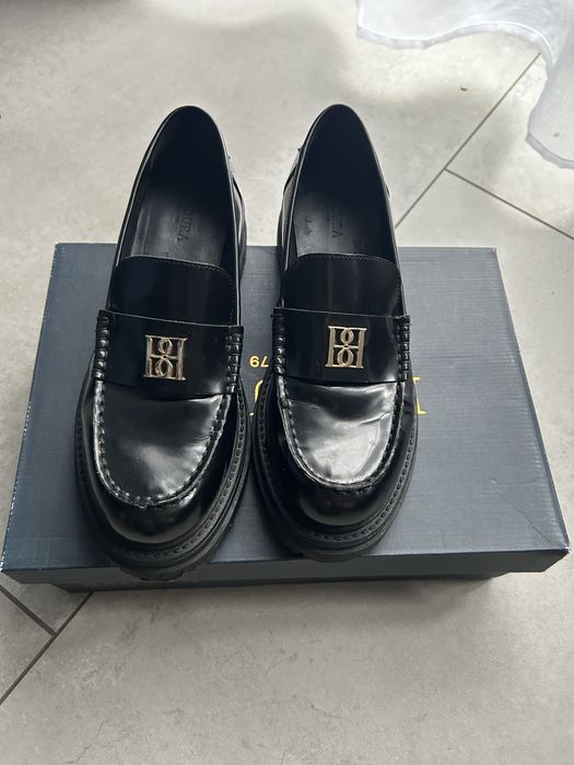 Buty damskie półbuty mokasyny  loafersy skóra Badaura 39