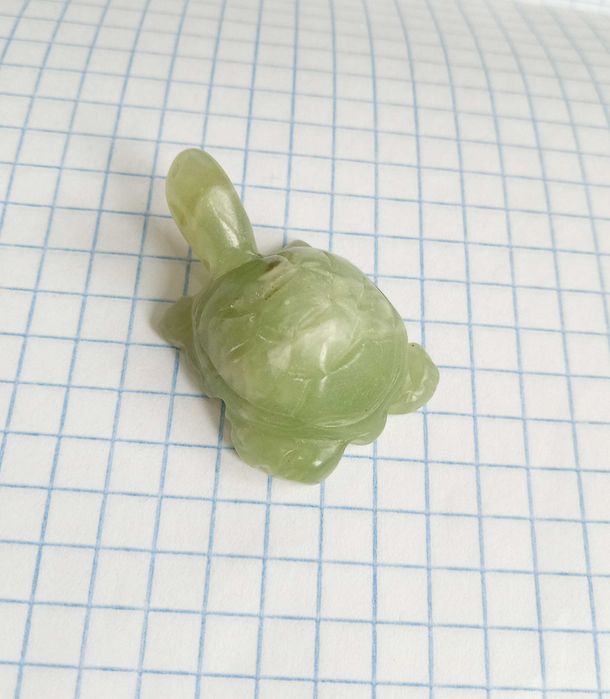 Кулон вінтаж підвіска (сувенір) Черепашка Натуральний камінь онікс №1