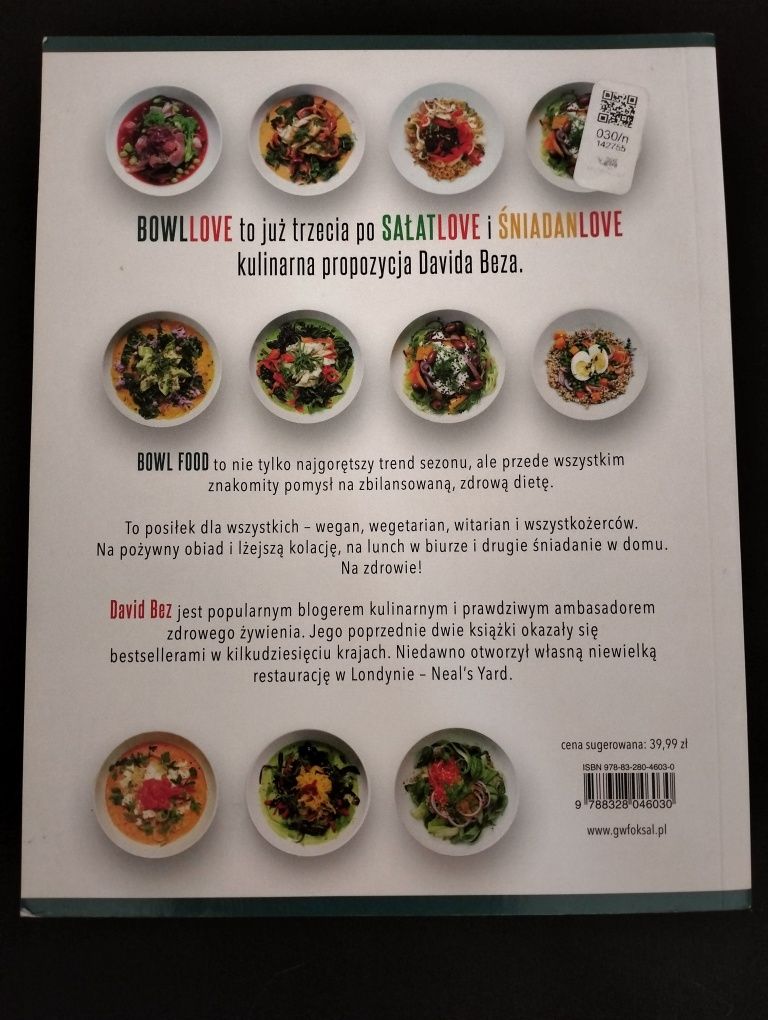 Książka kulinarna BOWLLOVE | David Bez