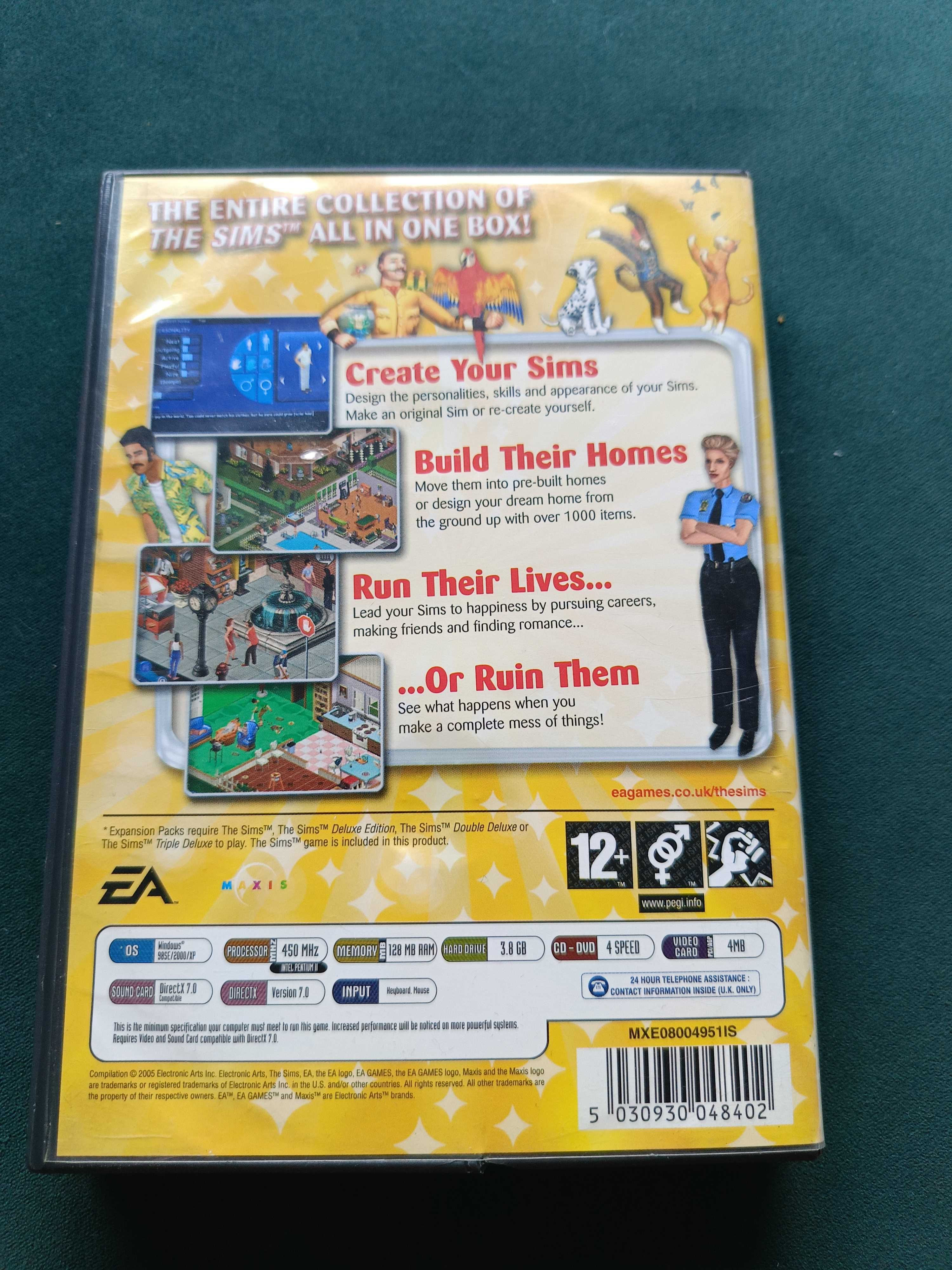 The Sims complete collection zestaw 4 CD komplet okazja !!!