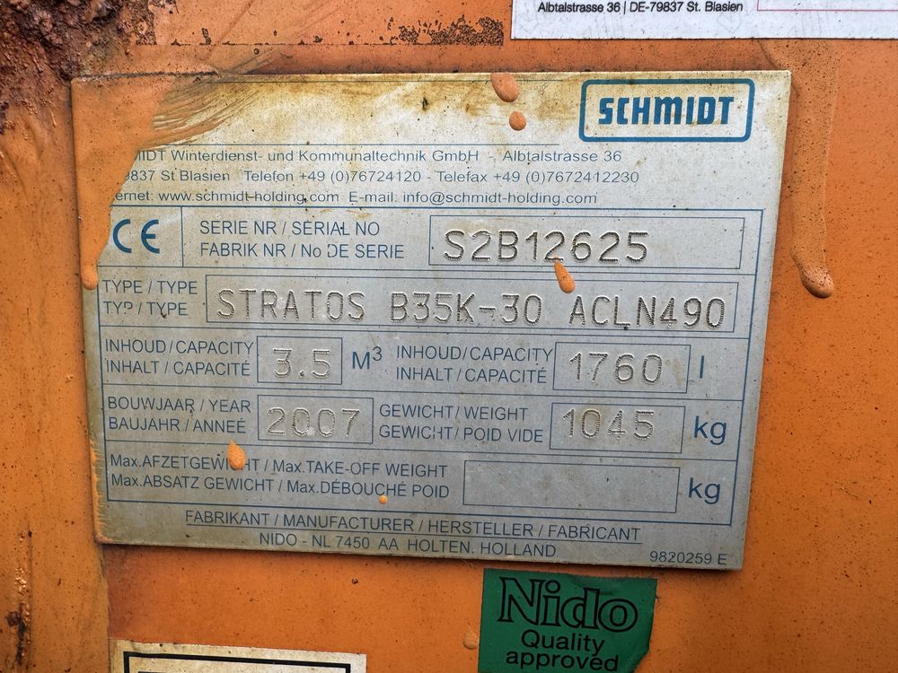 Solarka Piaskarka Schmidt Stratos Taśma B35 własna hydraulika