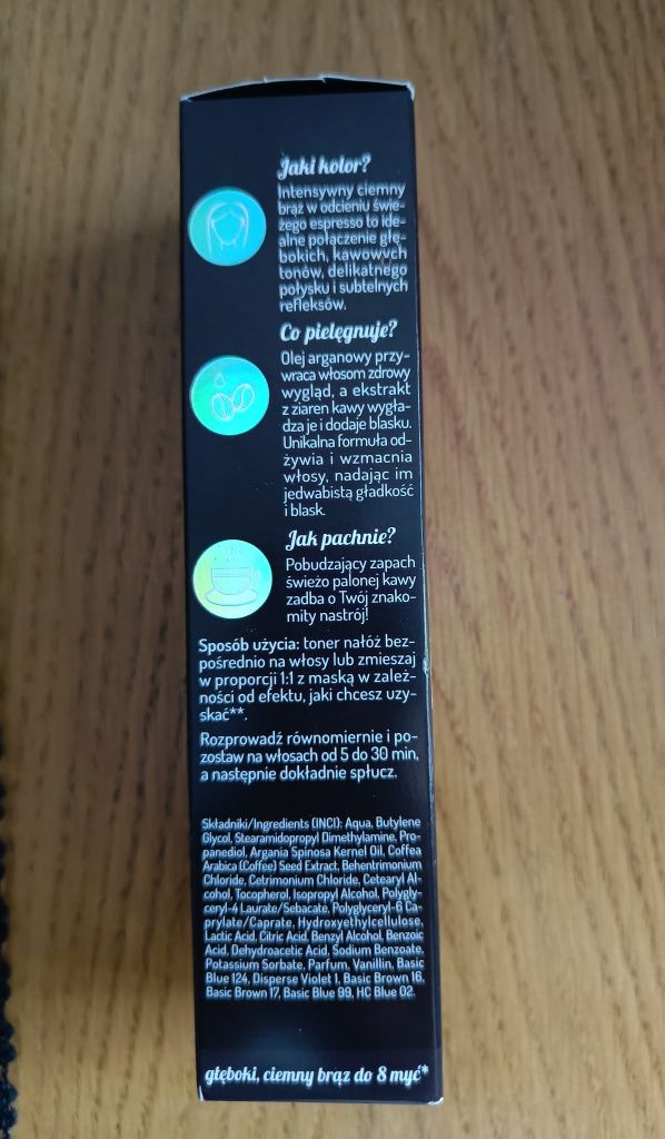 Toner do włosów Onlybio Espresso