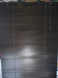 Żaluzja drewniana 80x160 27mm ciemny brąz