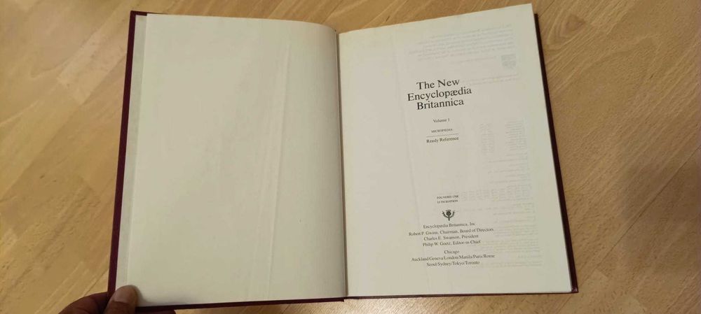 Eciclopedia Britanica (lingua inglesa) publicada em 1986