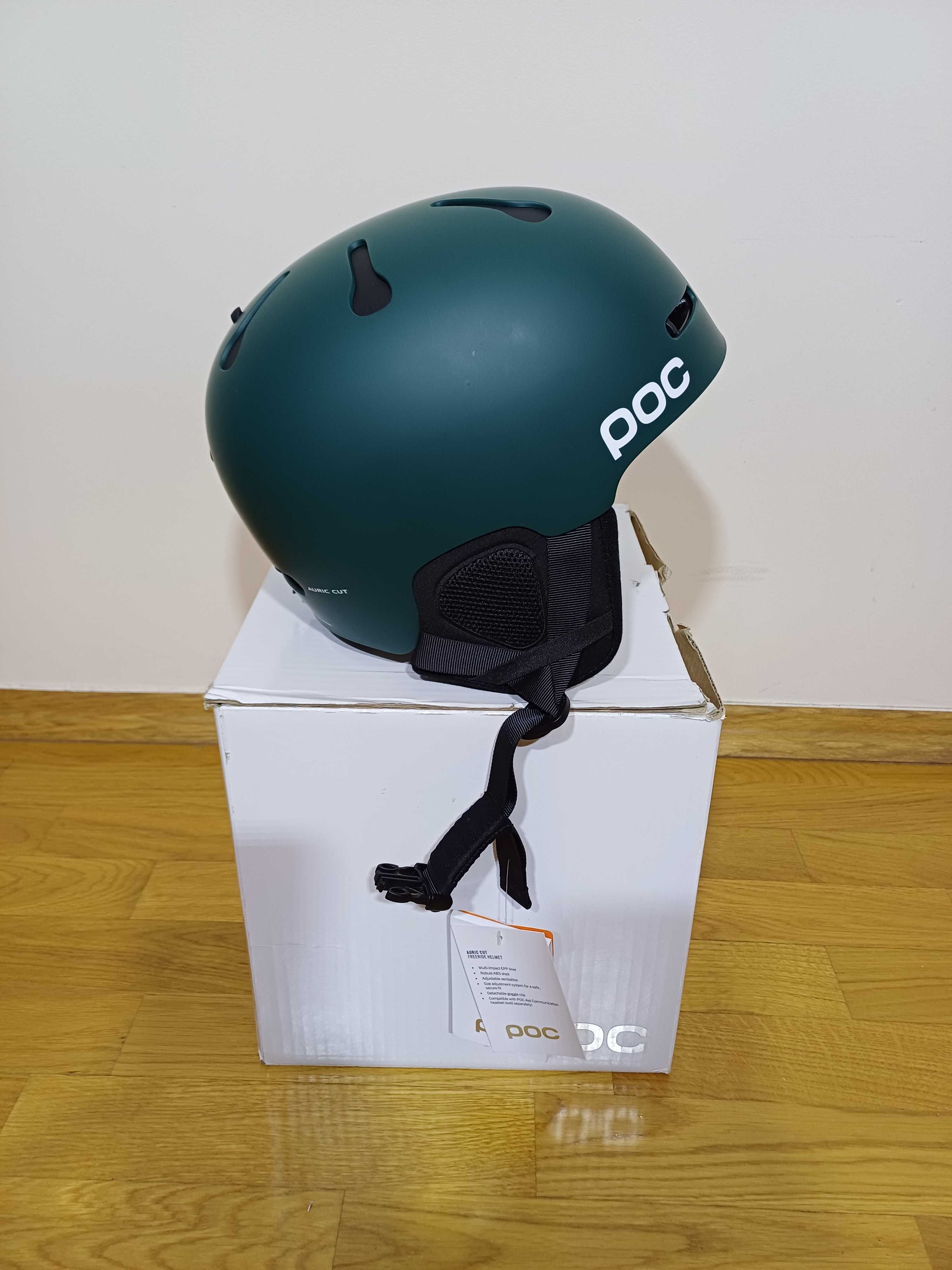 Kask narciarski POC Auric Cut Moldanite green mat - XS/S 51-54 cm NOWY