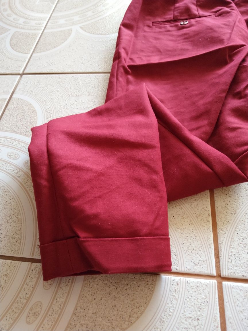 Czerwone spodnie Zara