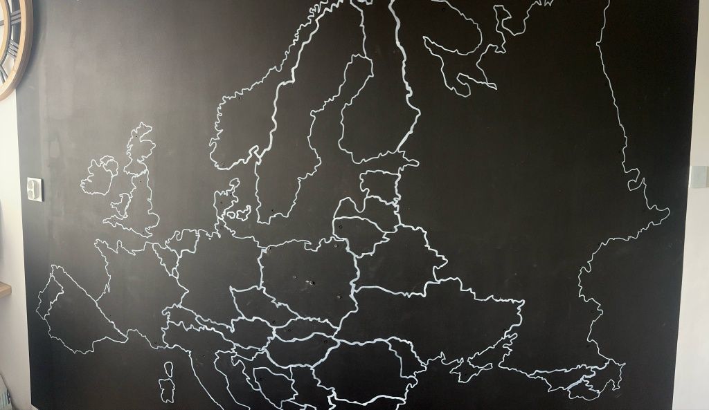 Szablon mapy europy