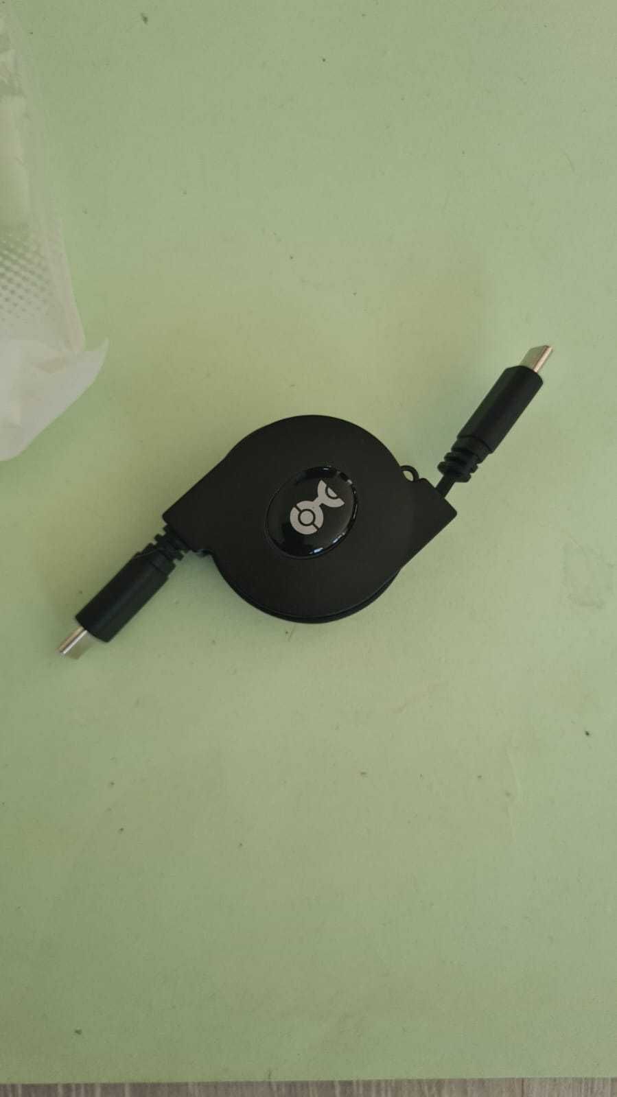 Kabel do ładowarki USB C USB C zwijany 1m 2szt SPP415
