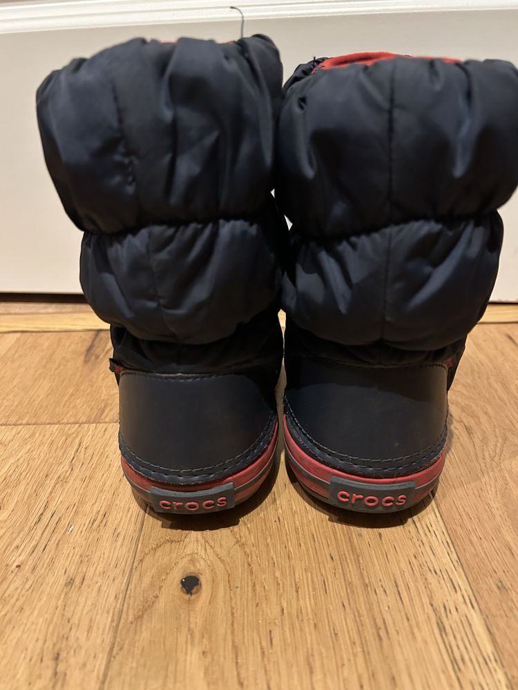Botki kozaki ocieplane Crocs rozmiar C12 czyli 29