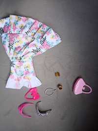 Zestaw zabawek sukienka torebka naszyjnik dla lalki Barbie