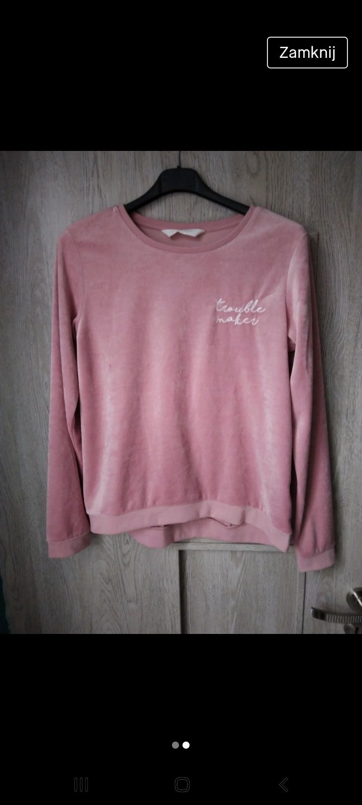 Sweter welurowy H&M