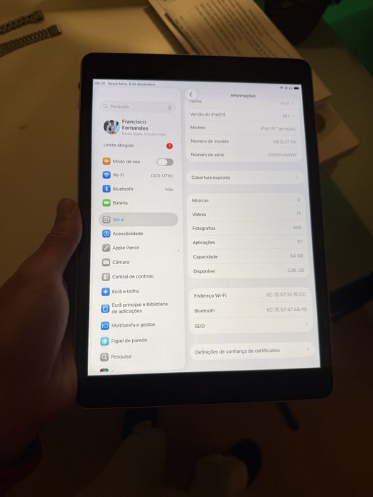 Ipad 9 geração 64GB WI-FI 2021