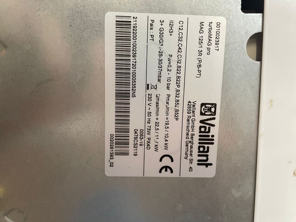 Esquentador a gás Vaillant