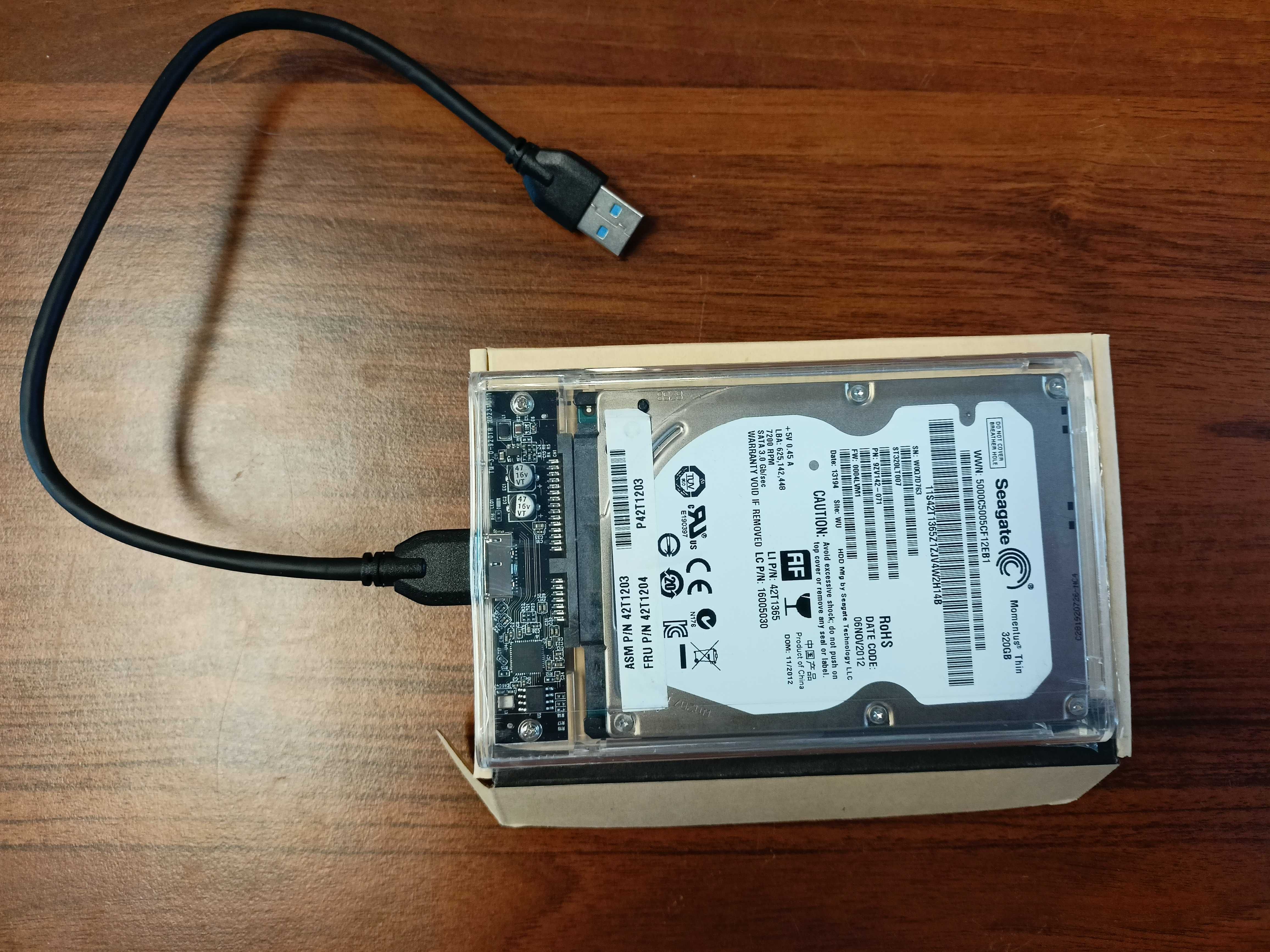 Dysk zewnętrzny USB 3.0 HDD SATA III 2,5" 320gb sprawne Faktura Vat 23