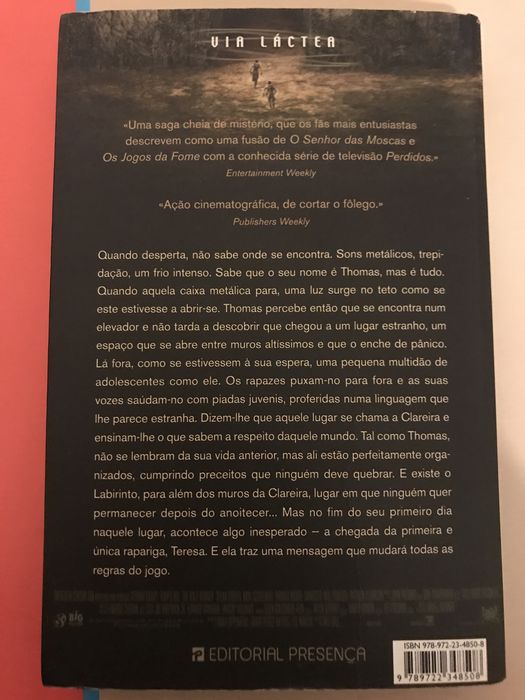 Livro- Maze Runner: Correr ou Morrer