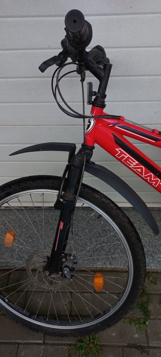 Bicicleta Team Vermelha