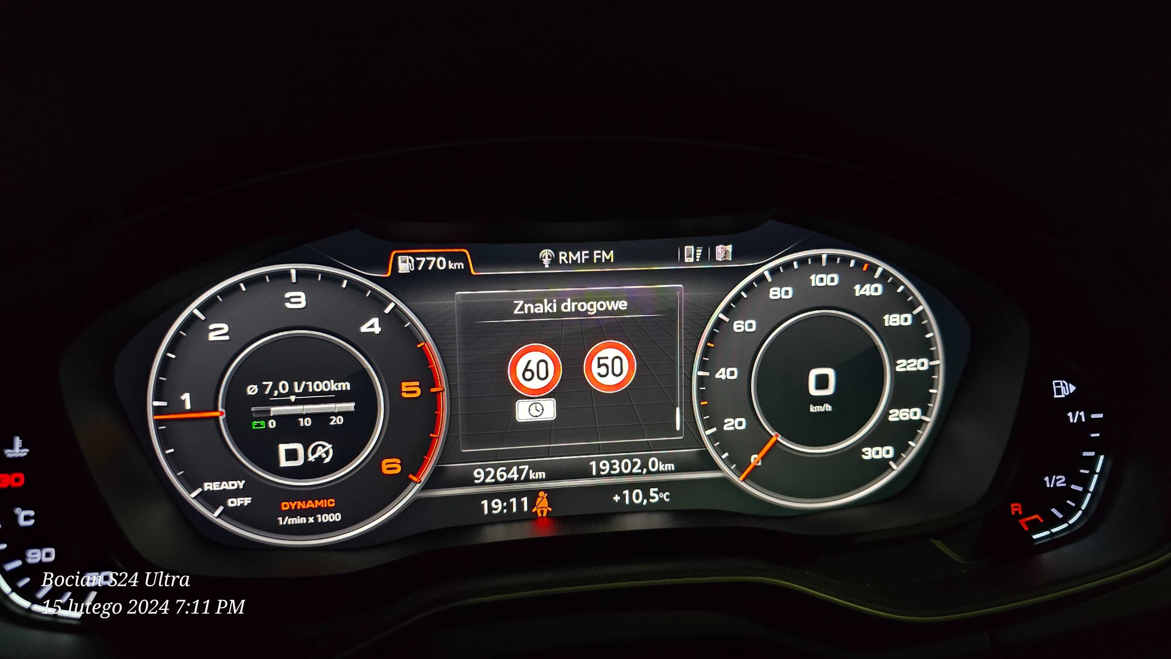 Rozpoznawanie znaków drogowych VZE Audi A4 B9 8W Q5 A5 A3 8V A6 C8C 4G