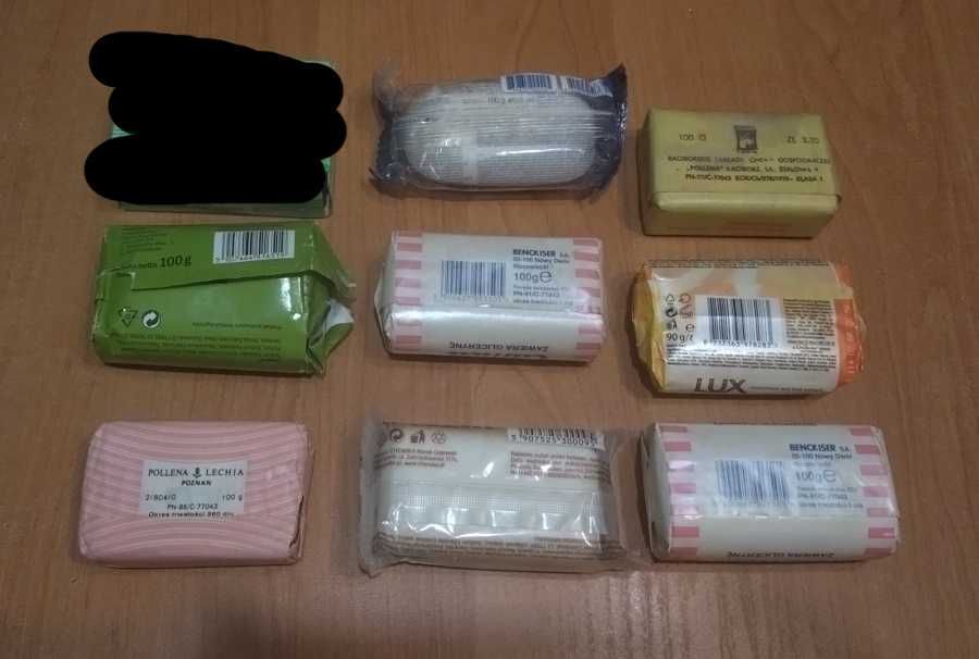 Stare mydła toaletowe z PRL i nie tylko 8 sztuk